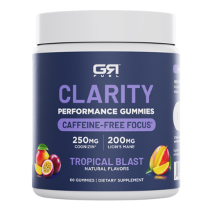 GR Fuel Clarity Performance Gummies jar, Tropical Blast, 60 gummies