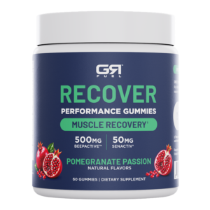 GR Fuel Recover Performance Gummies jar, Pomegranate Passion, 60 gummies
